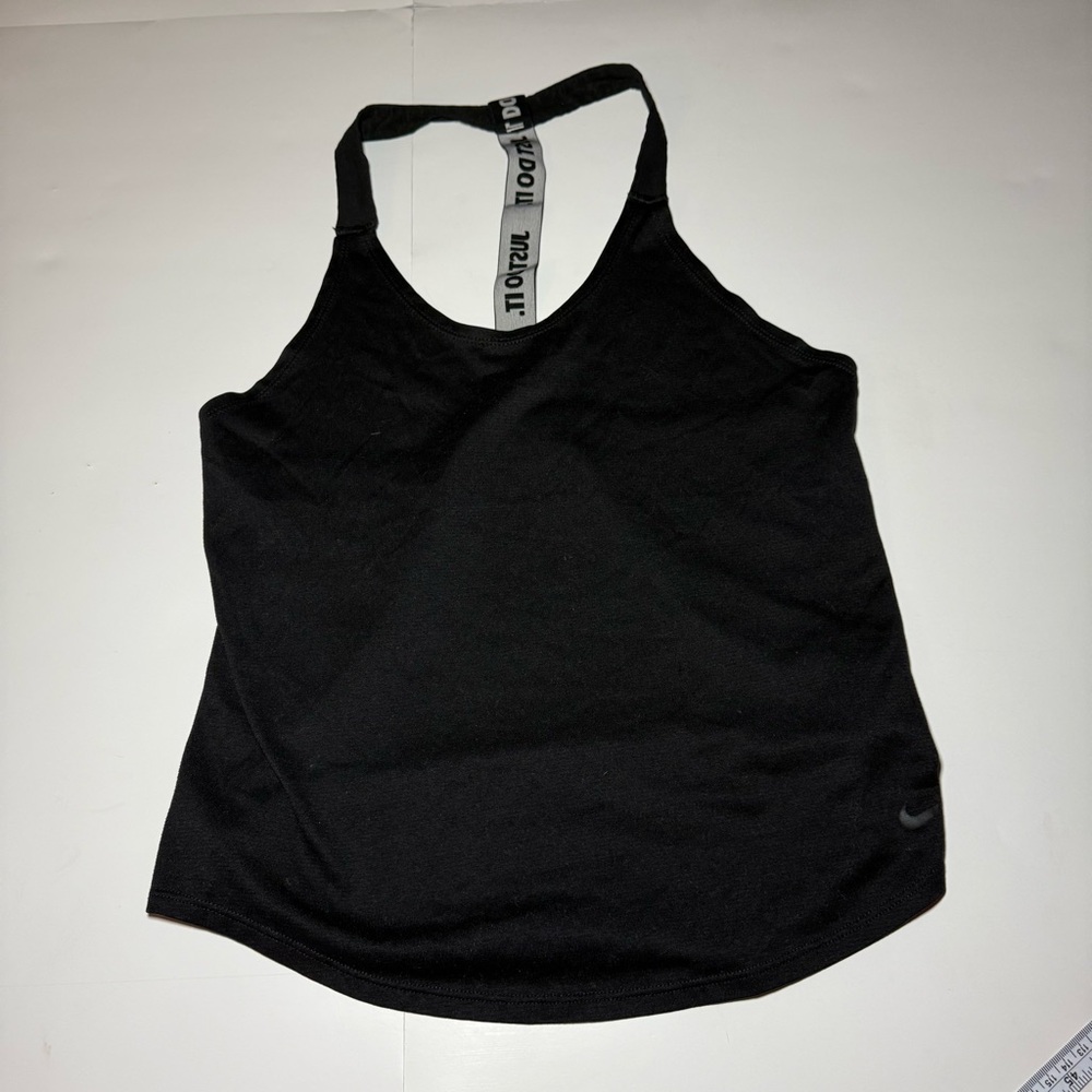 Nike Black Racerback Tank with Branded Strap